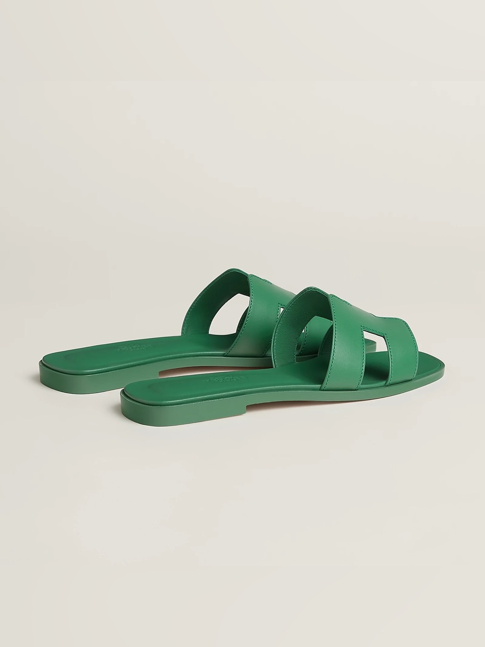Hermes Oran Sandal Vert Jungle Size 39.5 - Picture 3 of 11